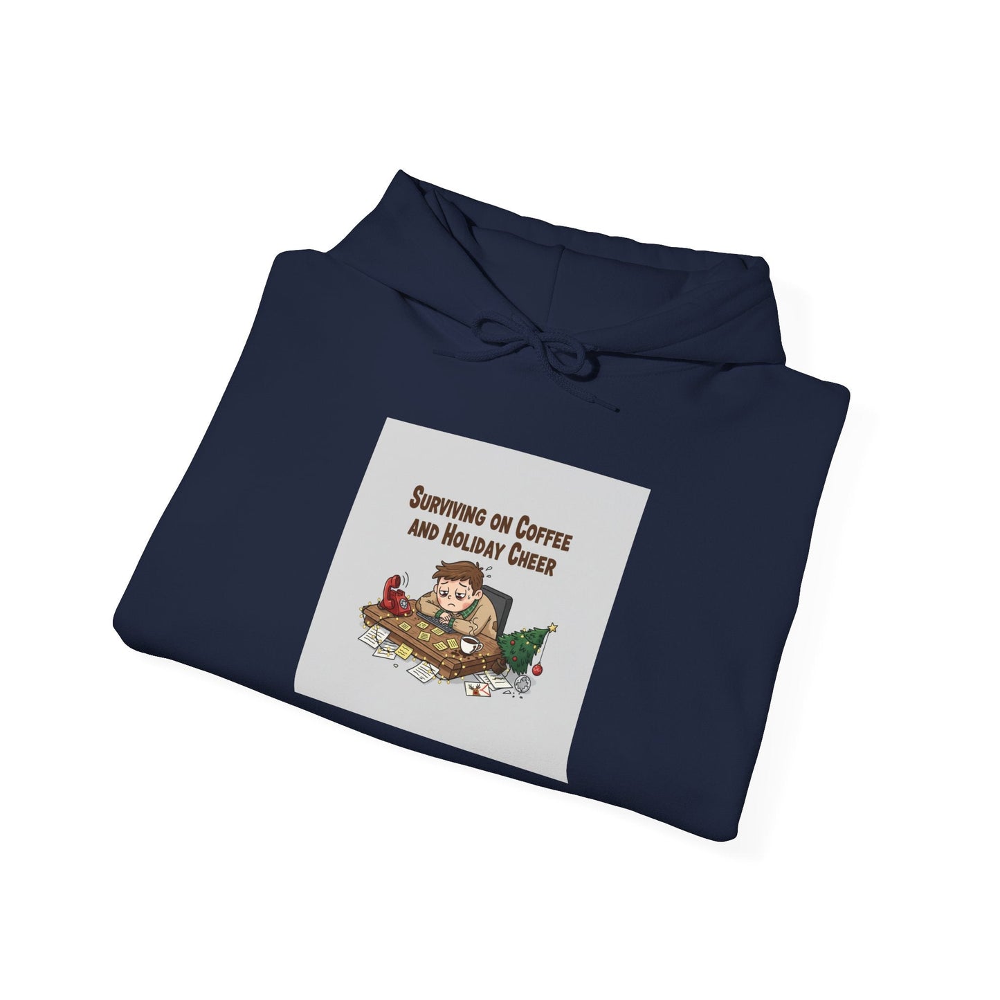 festive but tired hoodie | holiday stress shirt, burnout meme