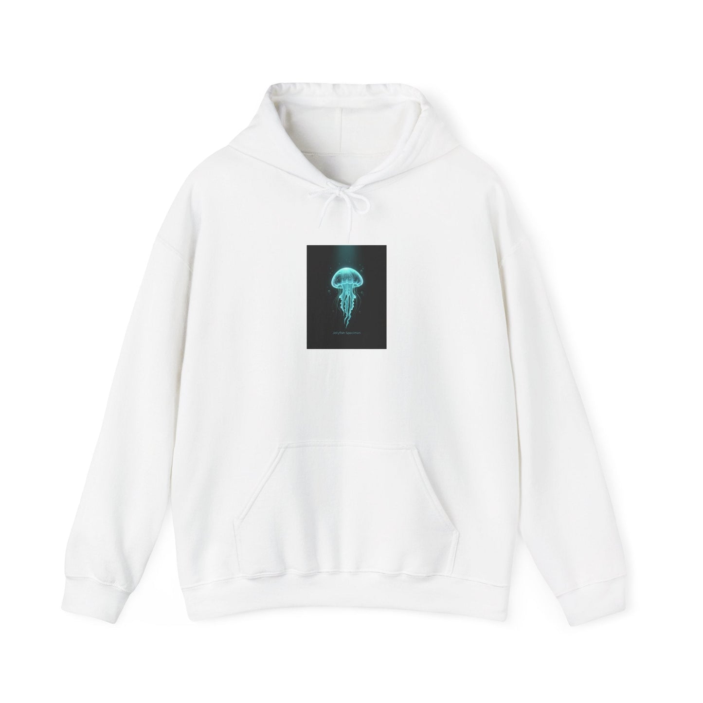 Bioluminescent Jellyfish Hoodie | neon jelly print, deep-sea aesthetic