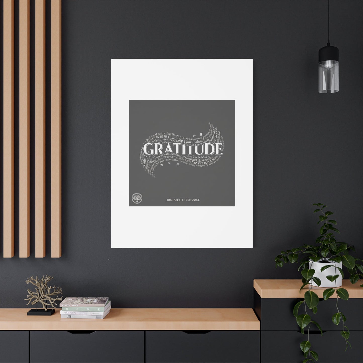 Gratitude Wall Art Matte Canvas | Tiny Treats, sweet uplifting print