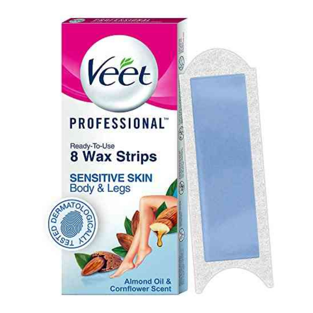 Veet Professional Ready-to-Use Body Wax Strips (8 ct)