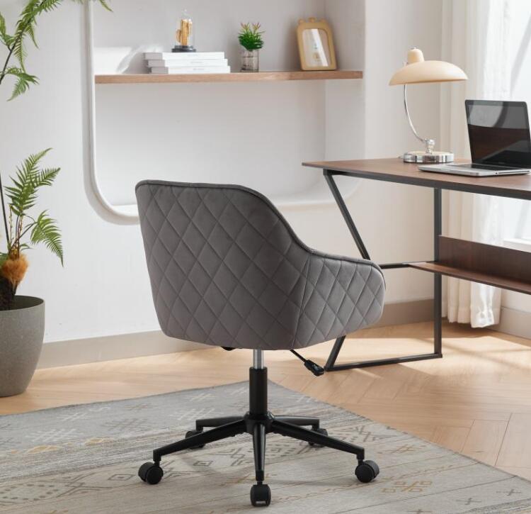 Velvet Office Desk Chair, Modern Home Desk Chair with Wheels , Vanity Chairs for Living Room, Bedroom,Study Room