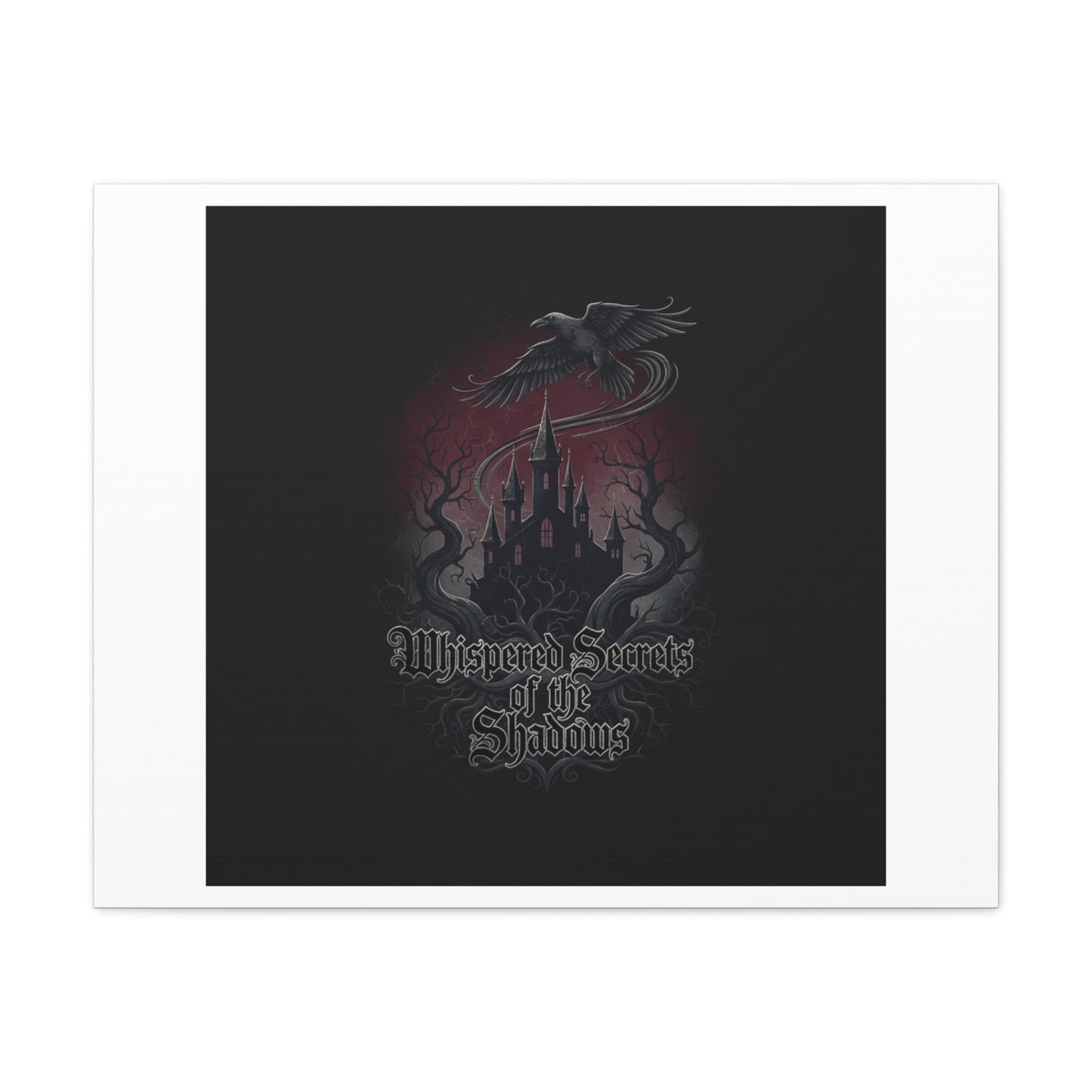 Whispered Secrets of the Shadows Castle Wall Art, Matte Canvas | Gothic Medieval Decor