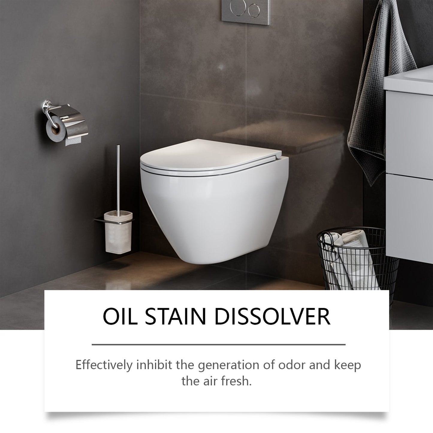 Stain Dissolver, Toilet Tile Toilet Scale Stain Cleaning Multi-Purpose Cleaning Solution