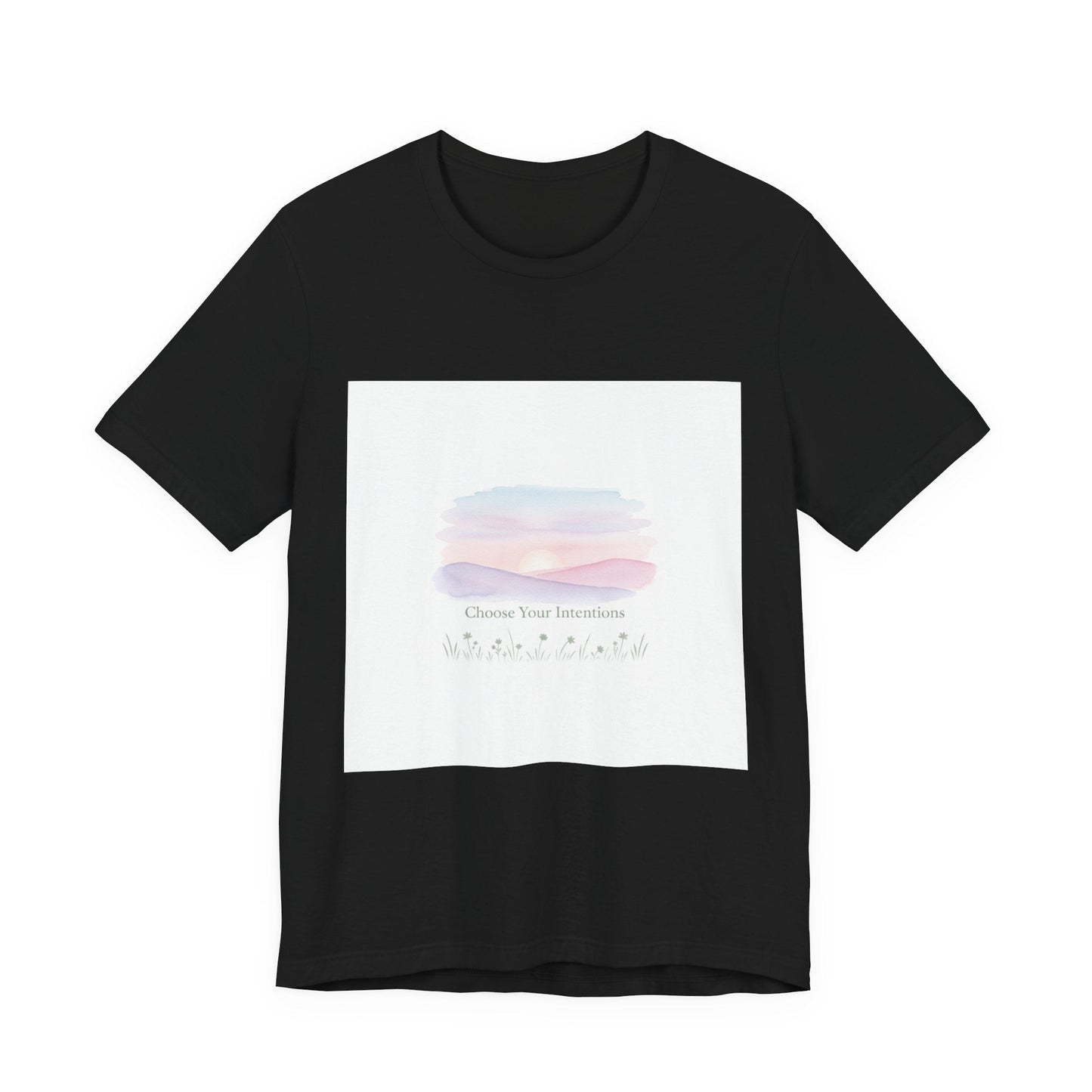gentle intentions tee | mindful wellness pastel gradient