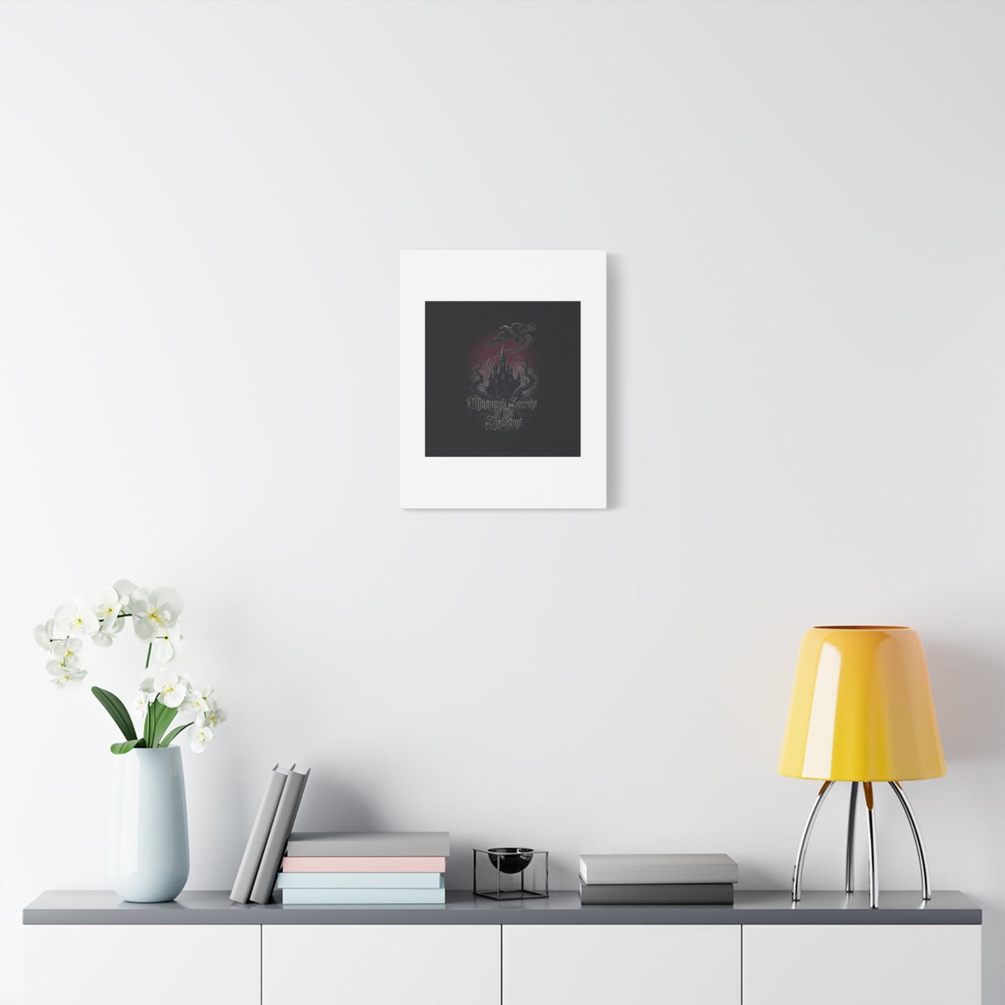 Whispered Secrets of the Shadows Castle Wall Art, Matte Canvas | Gothic Medieval Decor