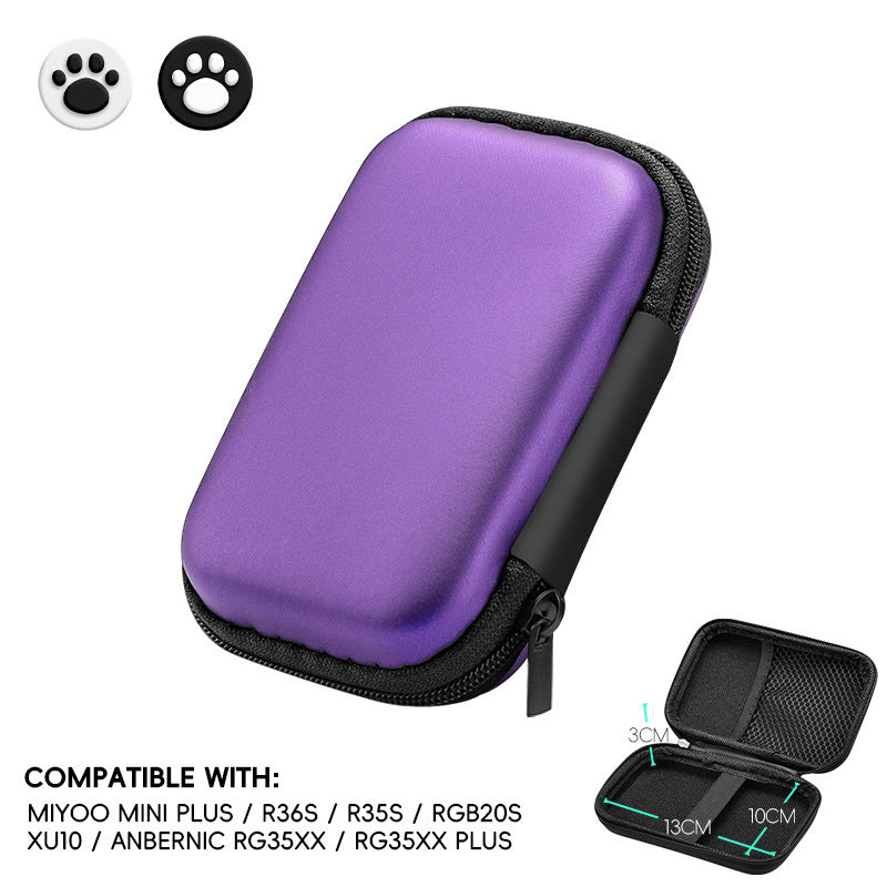EVA hard shell bag suitable for R35S/R36S handheld game console protection bag video game console accessory storage bag