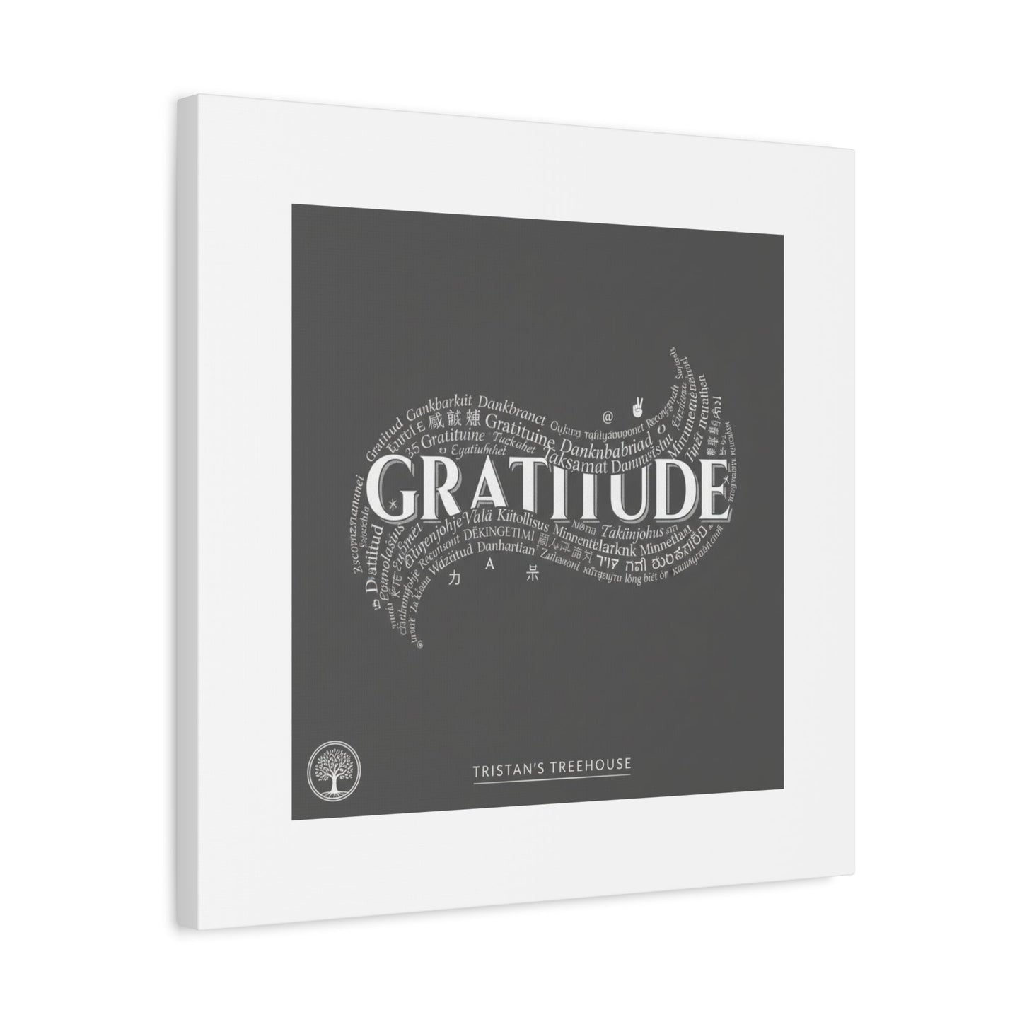 Gratitude Wall Art Matte Canvas | Tiny Treats, sweet uplifting print