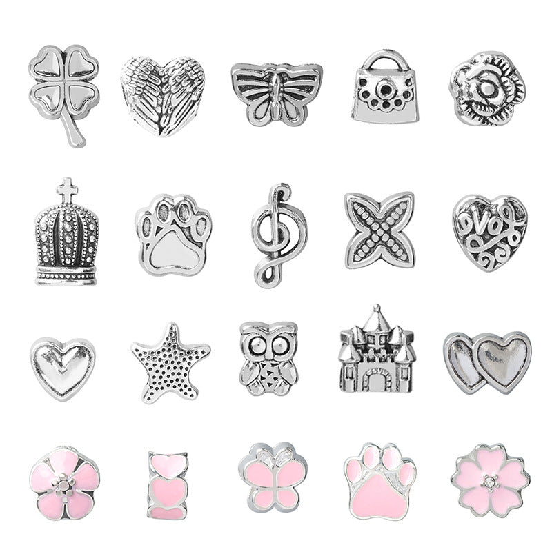 Cartoon Pink Set DIY Handmade Jewelry Children's Bracelet Women's Exquisite Gift Box Gift Bracelet
