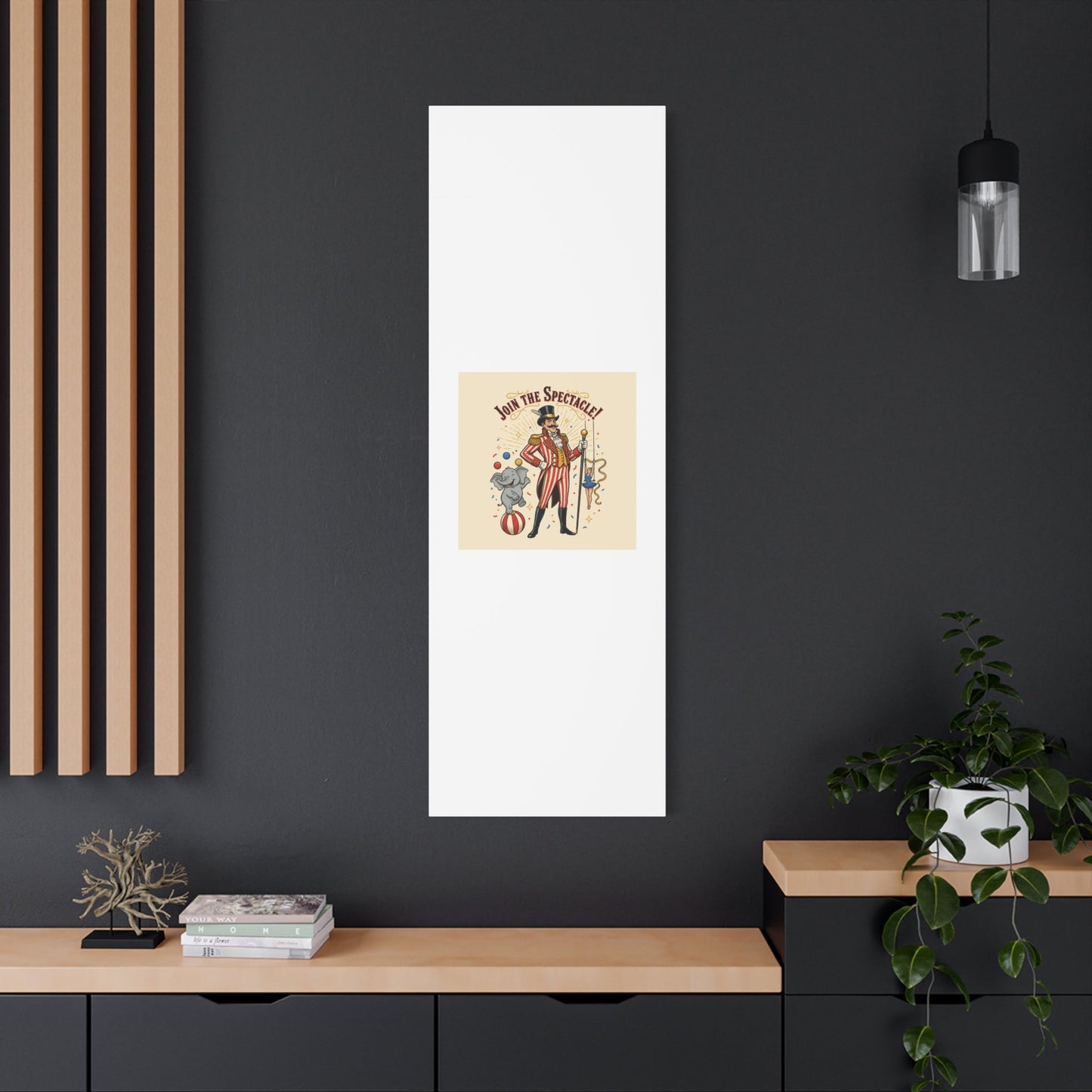 Join the Spectacle Circus Art Print | Matte Canvas, Stretched, Vintage Carnival Design