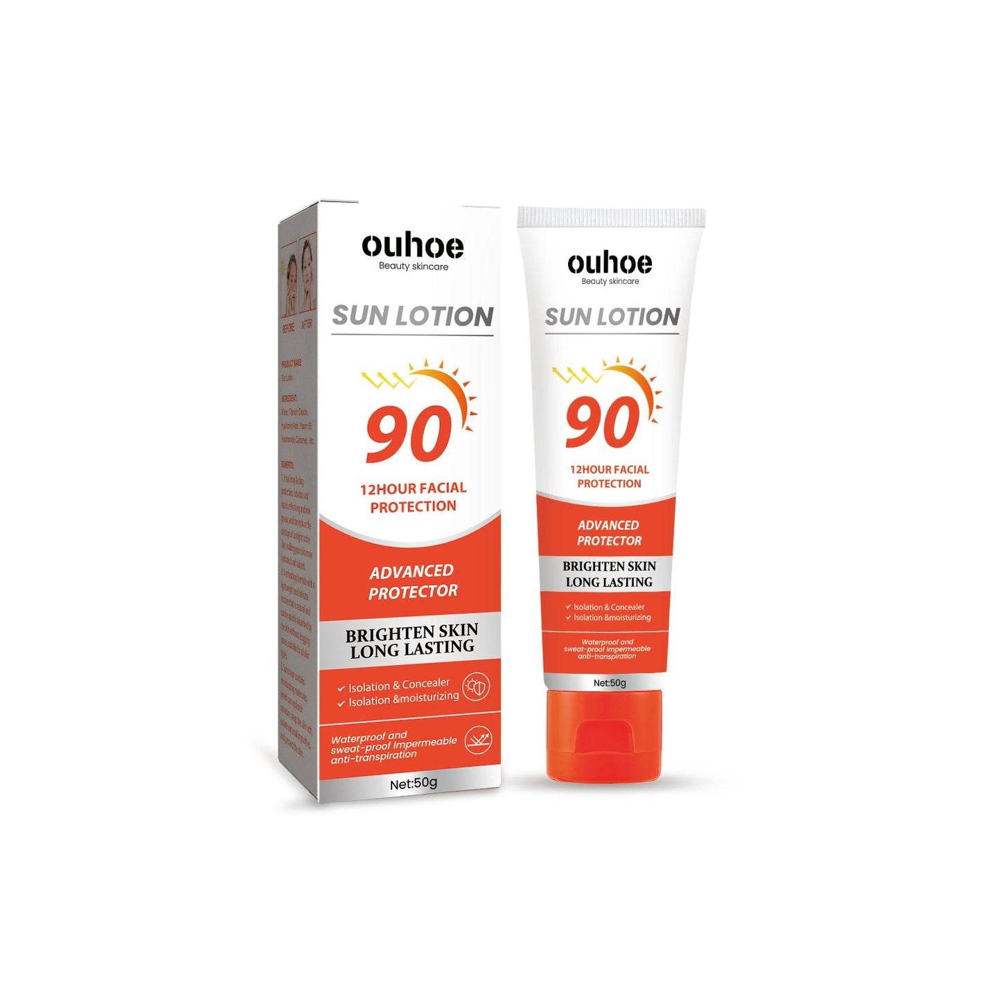 Protective Cream, Summer Outdoor UV Protection Refreshing Moisturizing Protective Cream