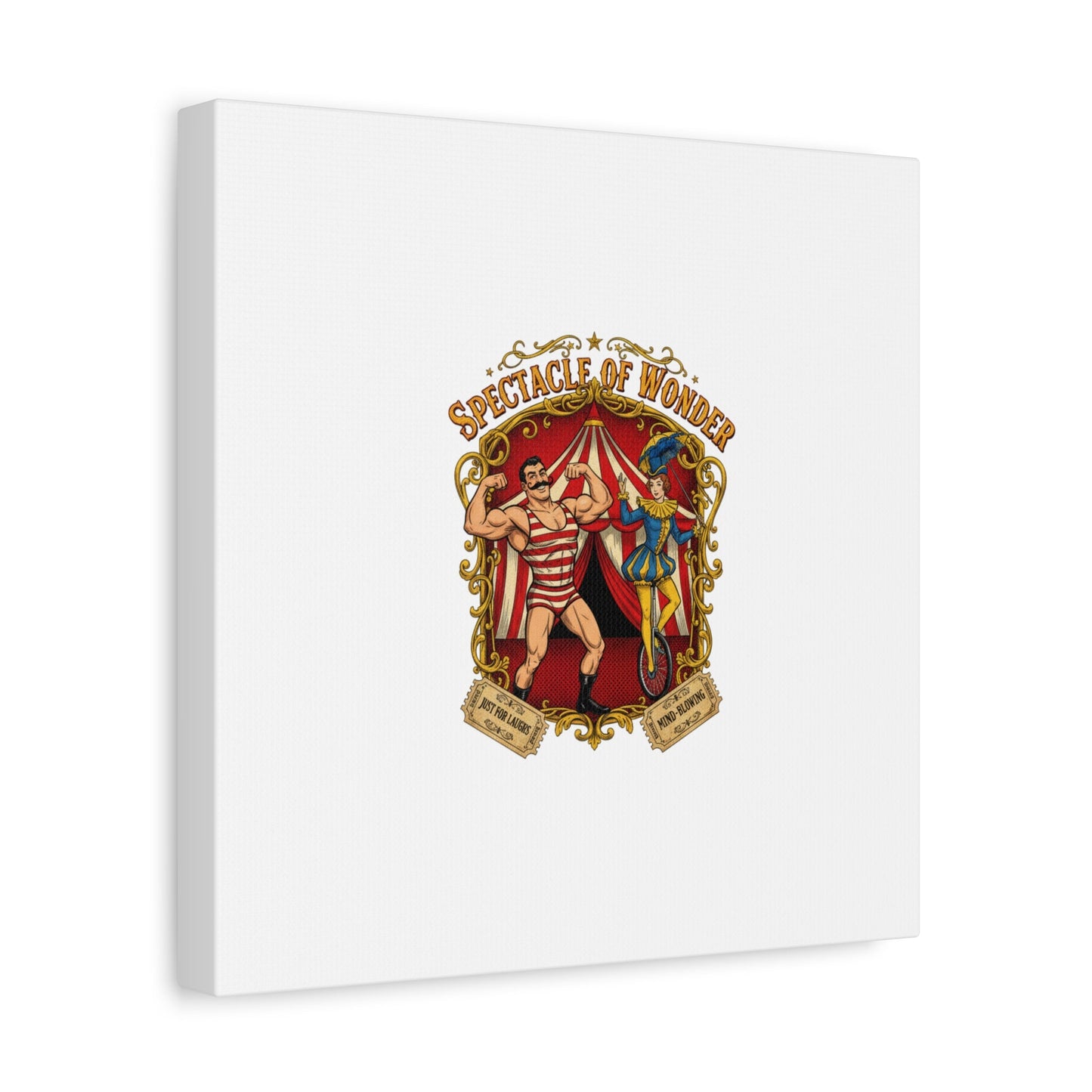 Spectacle of Wonder Circus Art Print, Canvas | Vintage Carnival Design