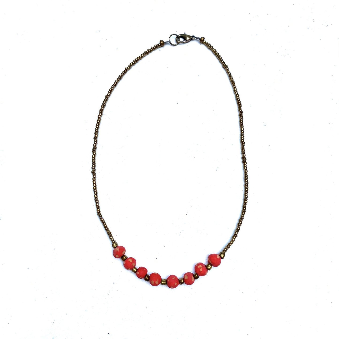 Antique Ceramic Necklace