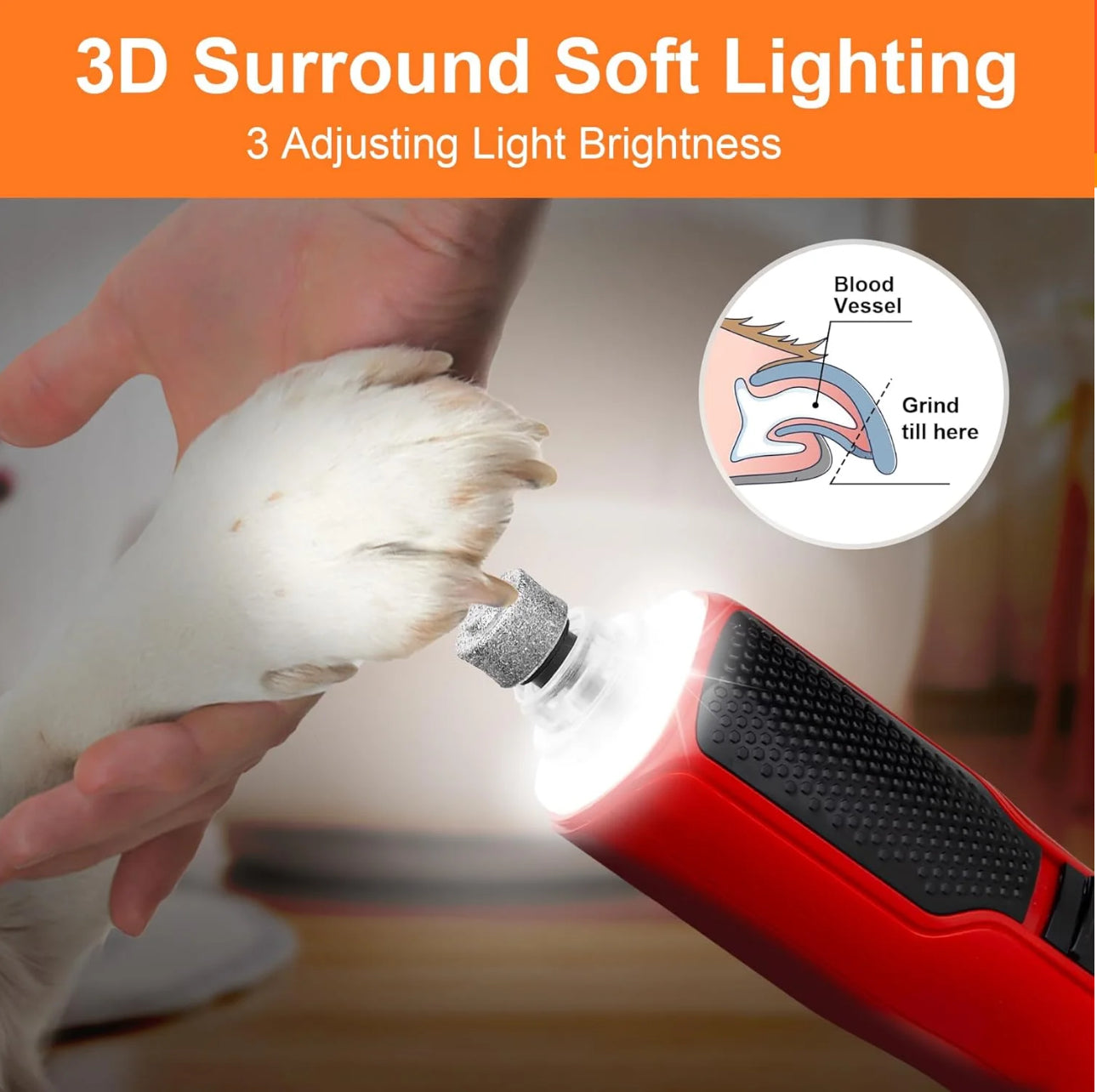 PawGlow Nail Grinder