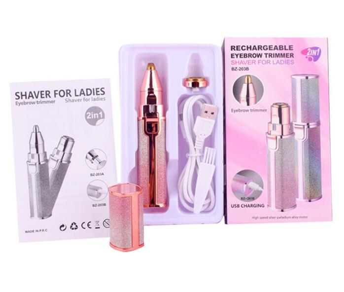 USB Charging Lady Shaver Electric Eyebrow Trimmer Shaver Facial Hair Removal Instrument