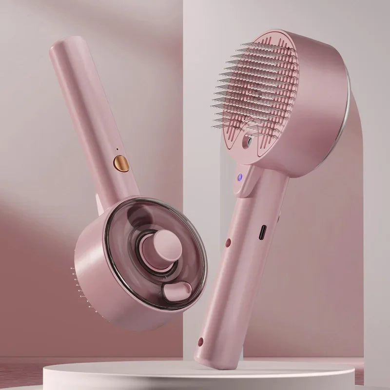 Pet Spray Massage Comb for Cats and Dogs with Electric Spray Water Steam Brush Kitten Pet Bath Brush Massage Pet Hair Remover