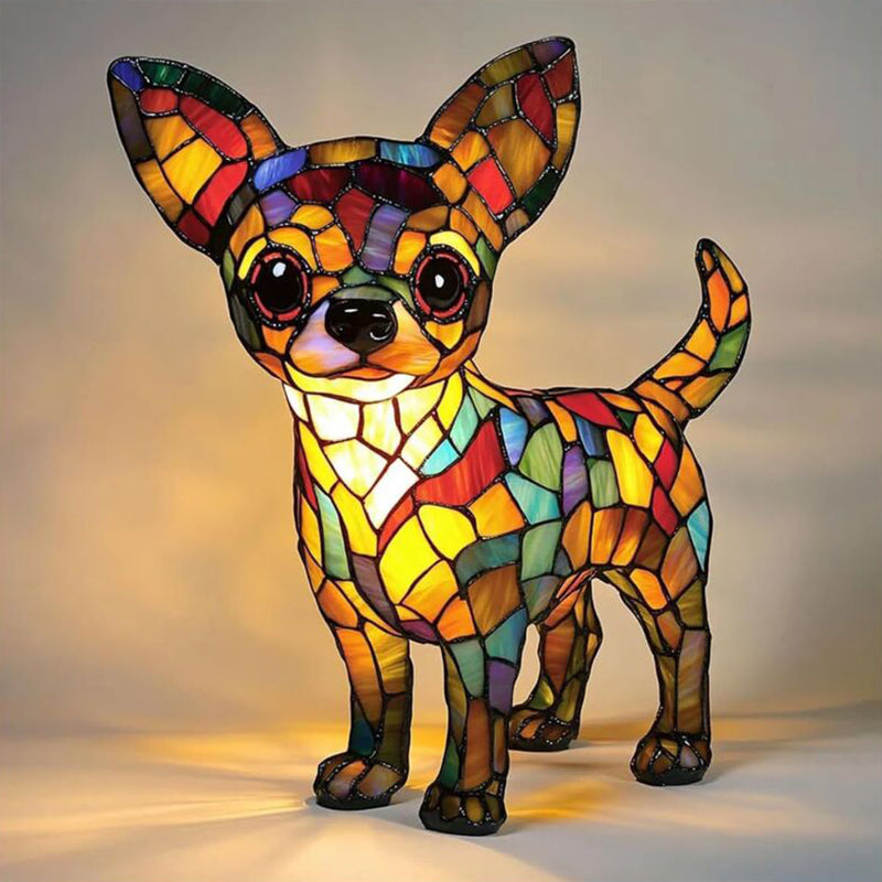 Animal resin LED night light, a cute bedside lamp for living rooms and bedrooms.