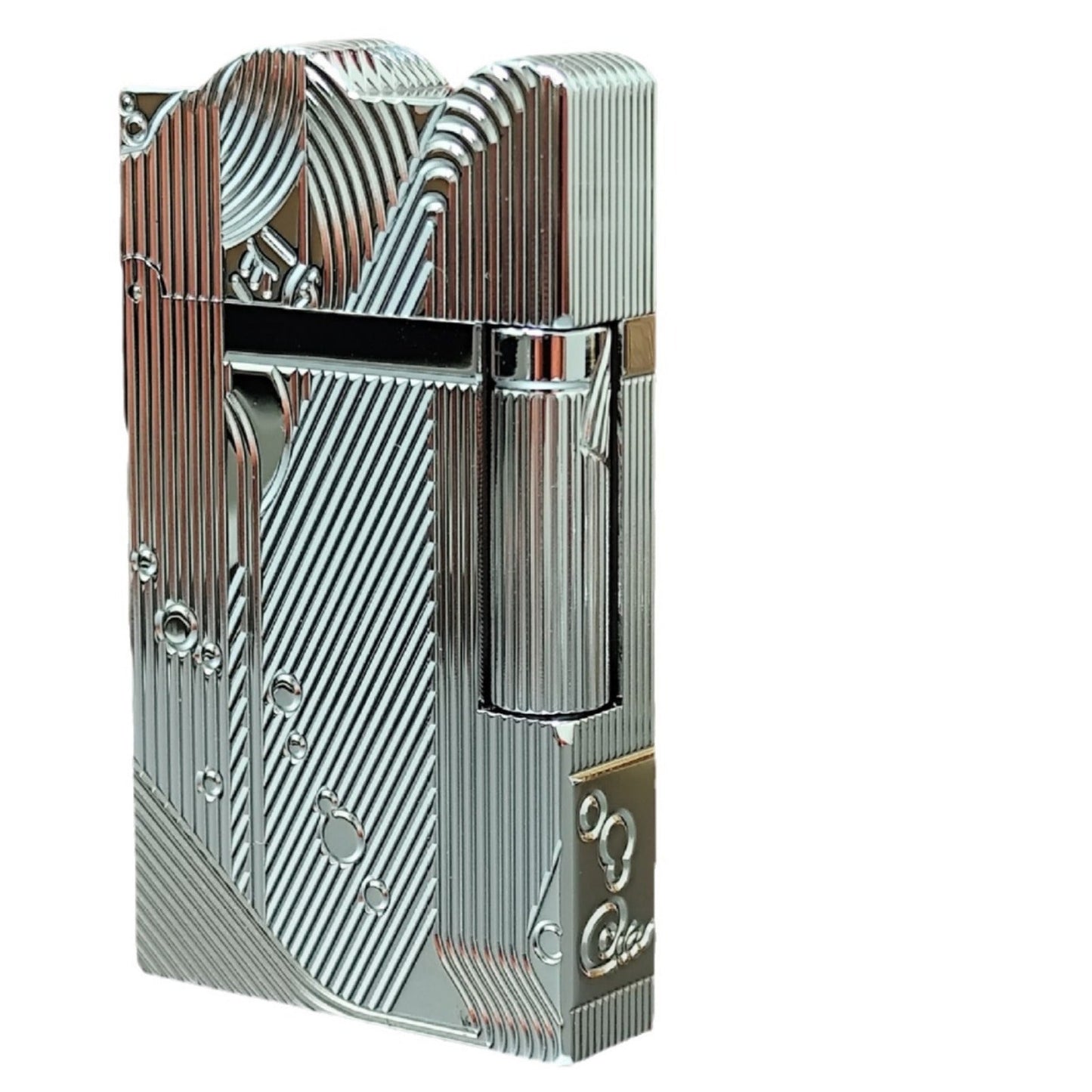 Gold Sleep Mermaid Pattern Vintage Lighter Cigarette Smoking Kerosene Lighters Classic Sound Metal Lighters Fire Men