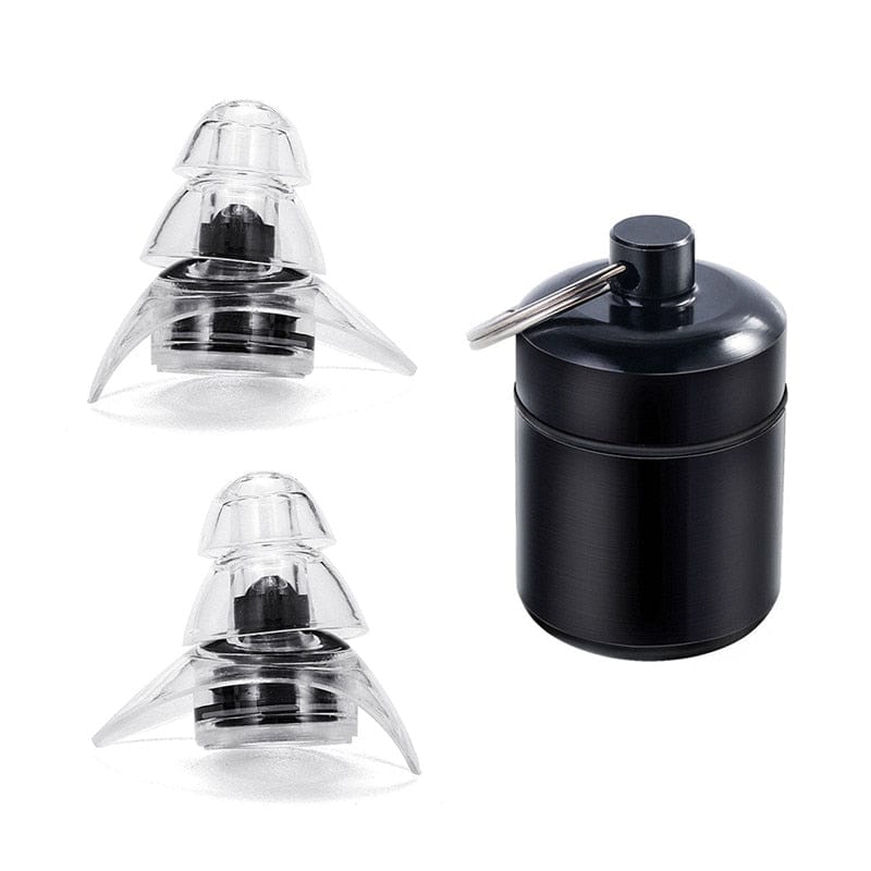 Noise Reduction And Sound Isolation Earplugs Concert High Fidelity Filter Earplugs Wholesale Blue Filter Earplugs Double Tail