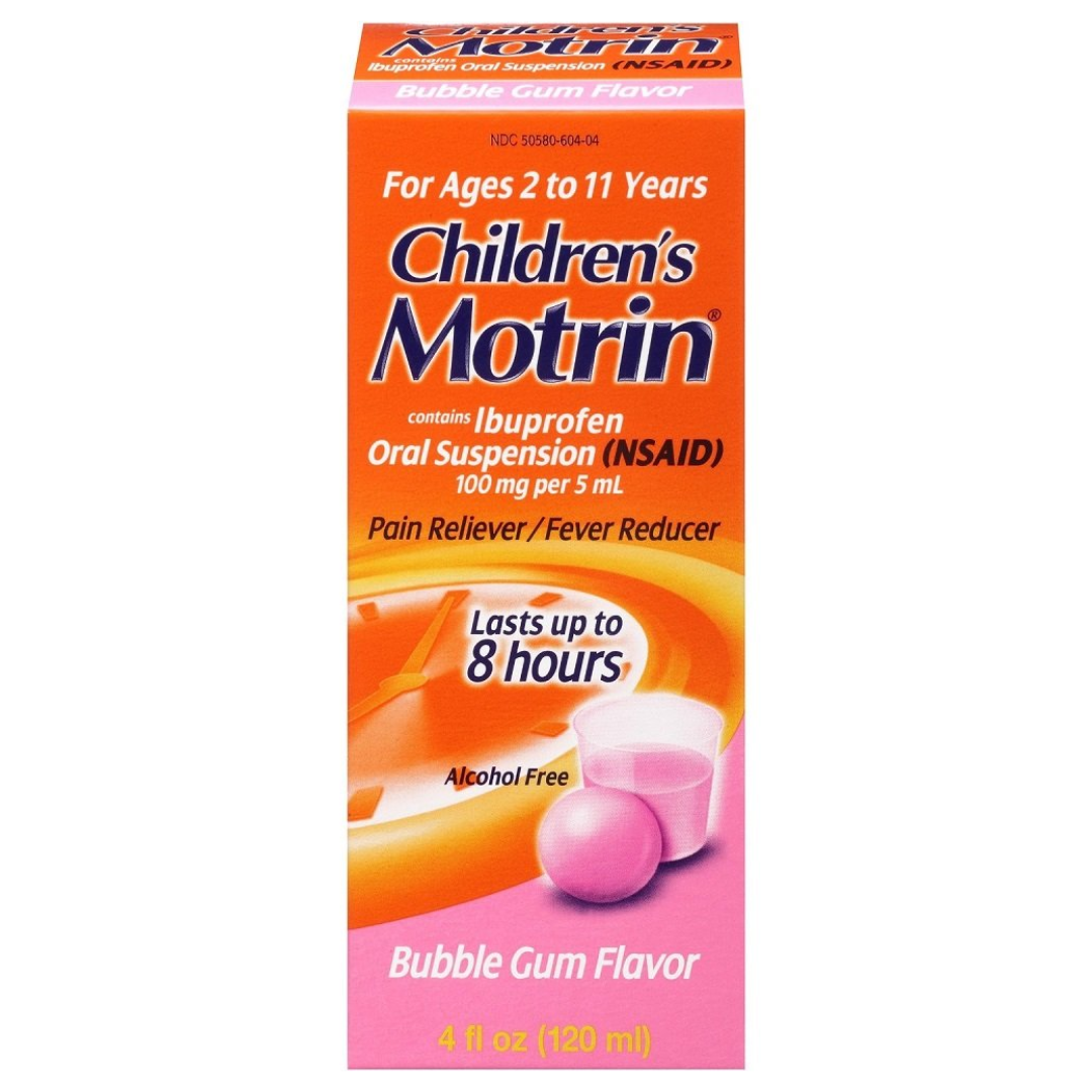 Children’s Motrin Bubble Gum Flavor Liquid (4 oz)