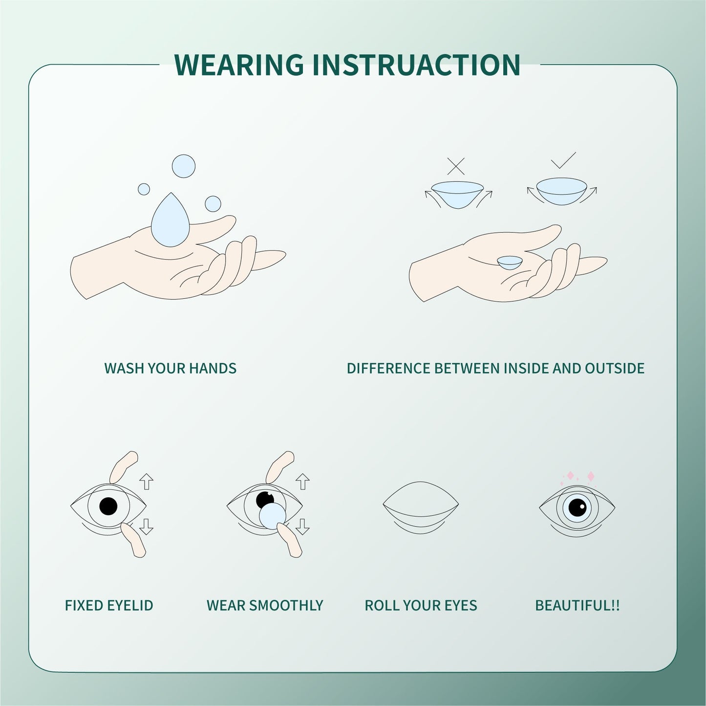 1Pair FDA Certificate Eyes Beautiful Pupil Colorful Girl Cosplay Contact Lenses  MY WAY VIOLET