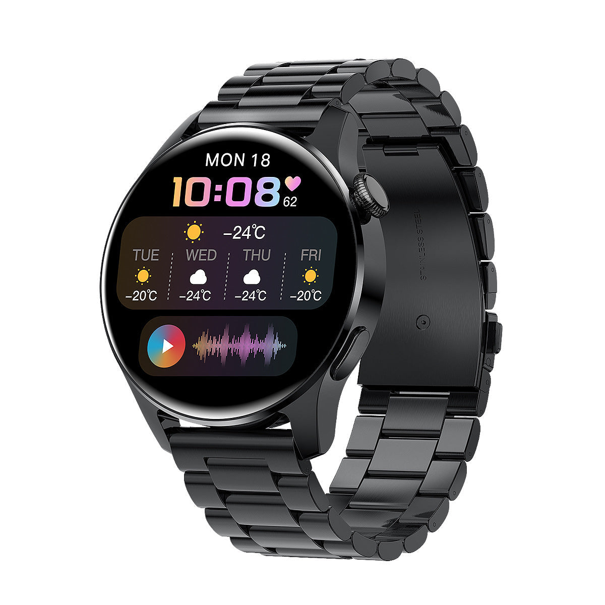 I29 Smart Bracelet Heart Rate Blood Pressure Blood Oxygen Music Control Photo Pedometer Bluetooth Call Smart Watch