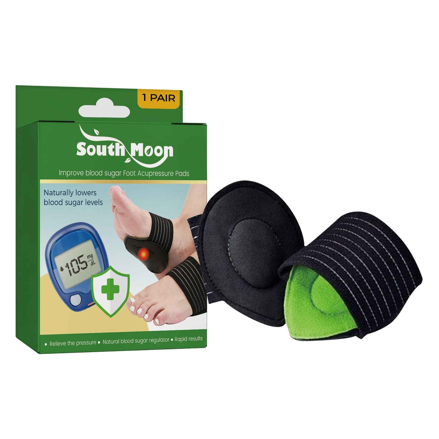 Foot Acupressure Pads, Relieve Heel Soreness Foot Massage Treatment Physical Discomfort Acupressure Pad