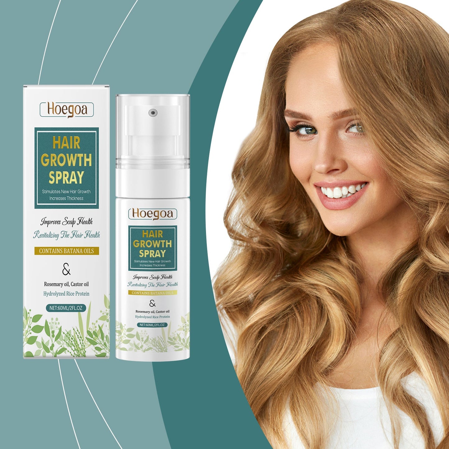 Hair Care Spray Moisturizes Hair, Strengthens Hair And Scalp, Massages And Nourishes Root Care Spray