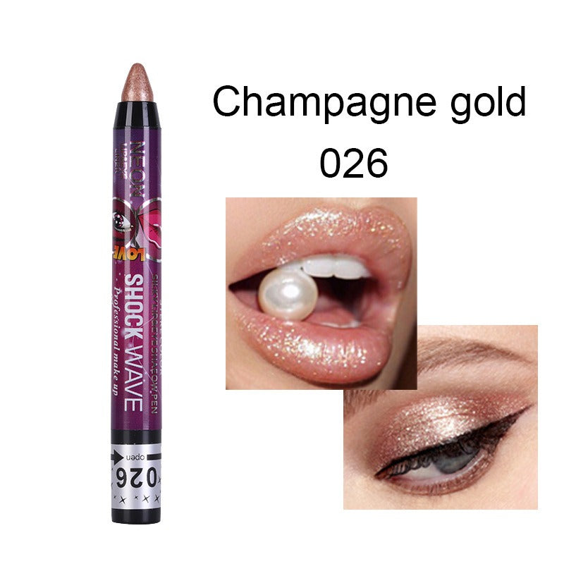 KISS SUSY 36 color eye shadow pencil stick lip pencil 2 in 1 is not easy to smudge