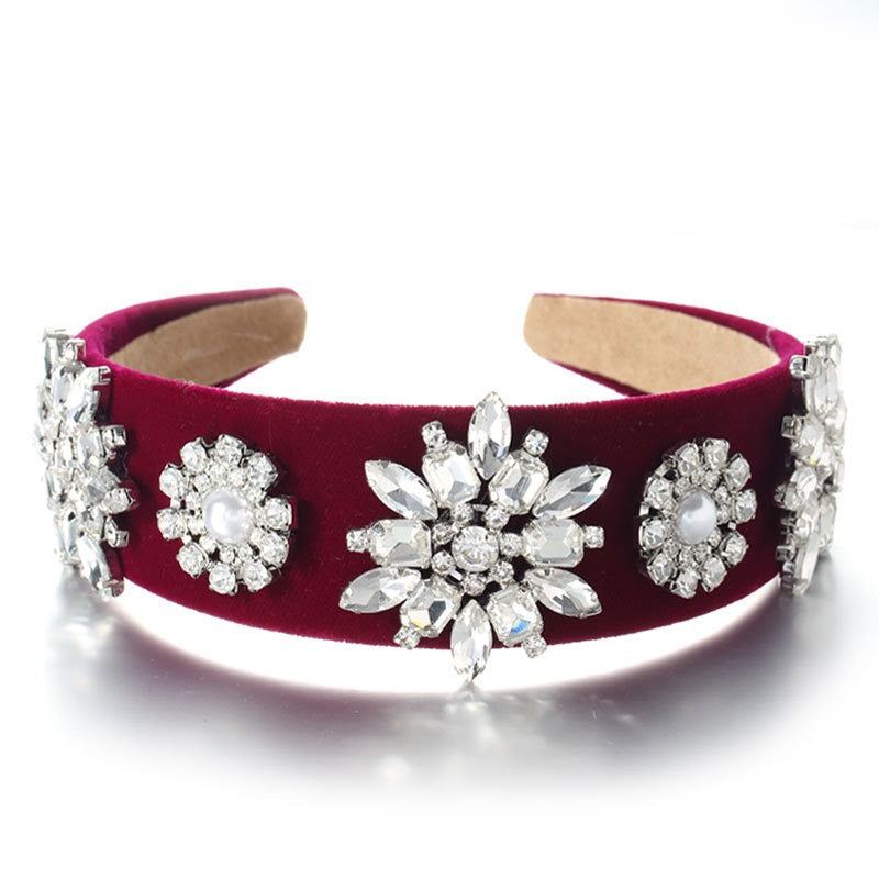 Retro Baroque Pearl Water Diamond Hair Accessories