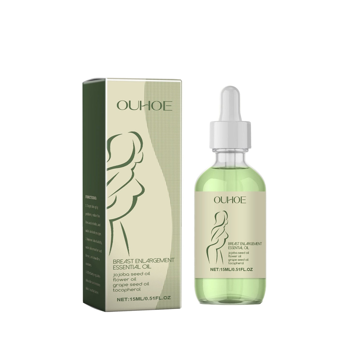 Beauty Cream Essential Oil, Moisturizing And Firming Chest Care To Enhance Skin Daily Massage Beauty Care Essential Oil