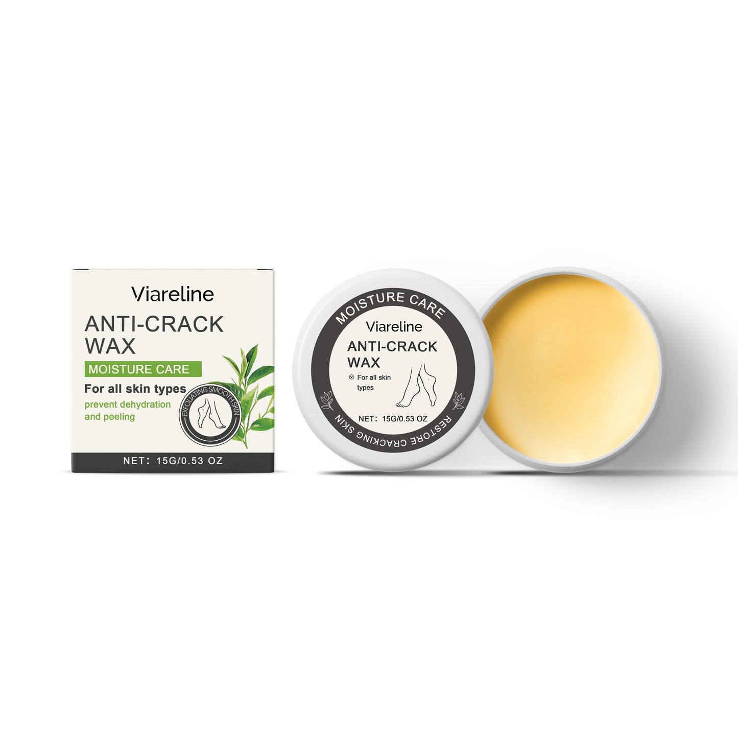 Foot Care Wax Exfoliates, Prevents Dryness, Moisturizes, Hydrates And Moisturizes Tender And Smooth Foot Skin Care Wax