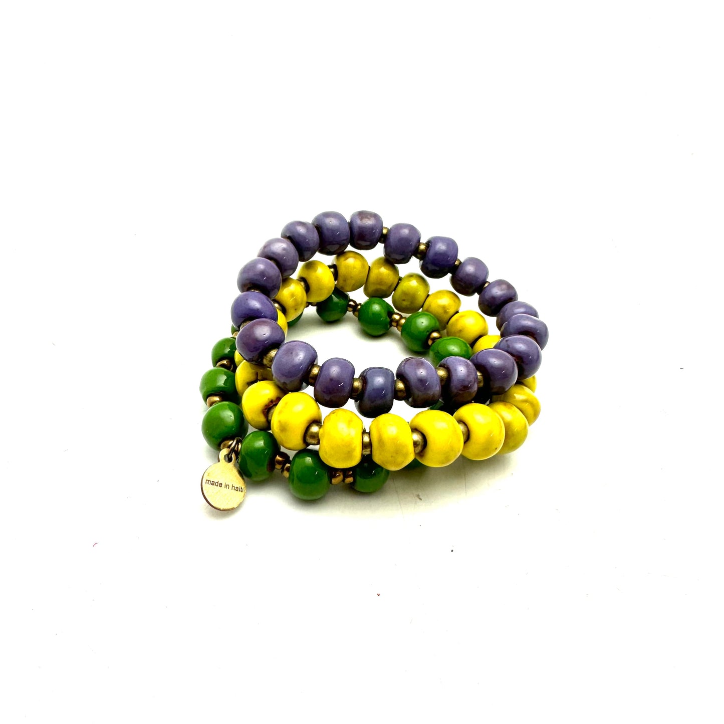 Mardi Gras Bracelet Stack
