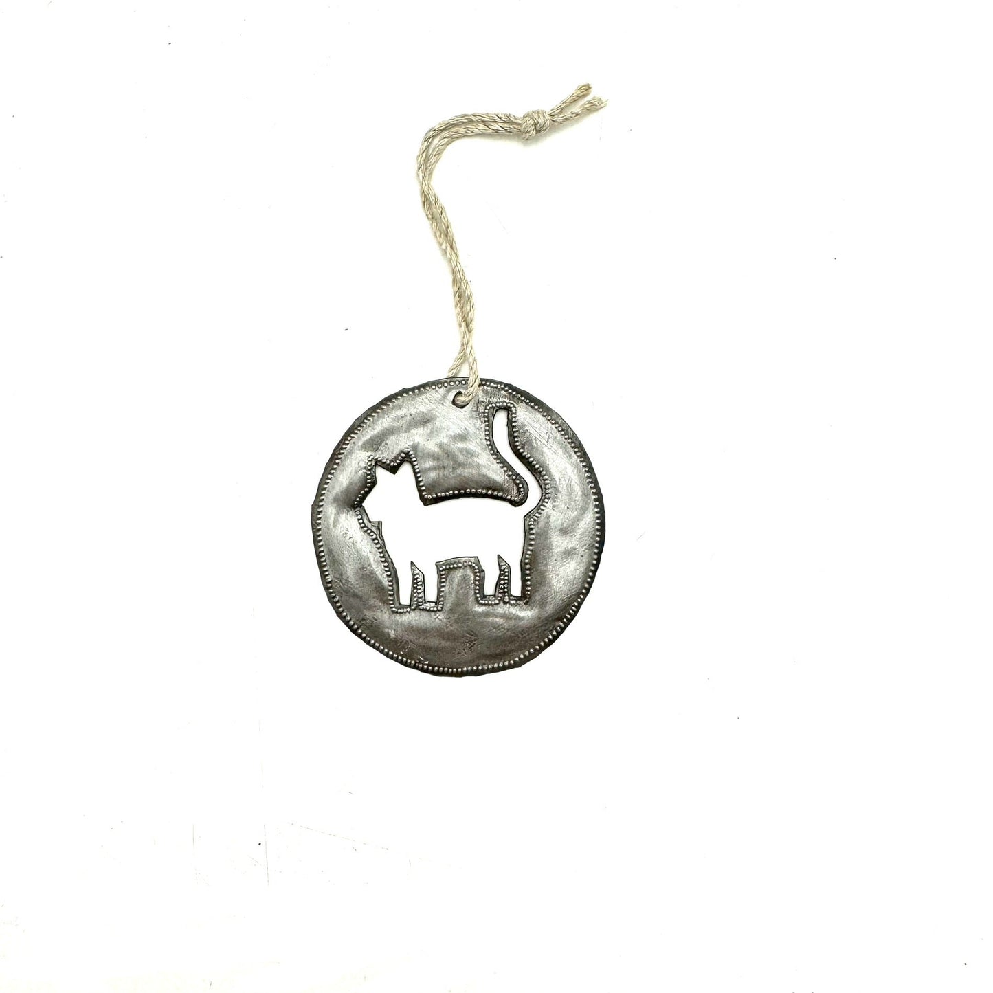 Round Kitty Ornament