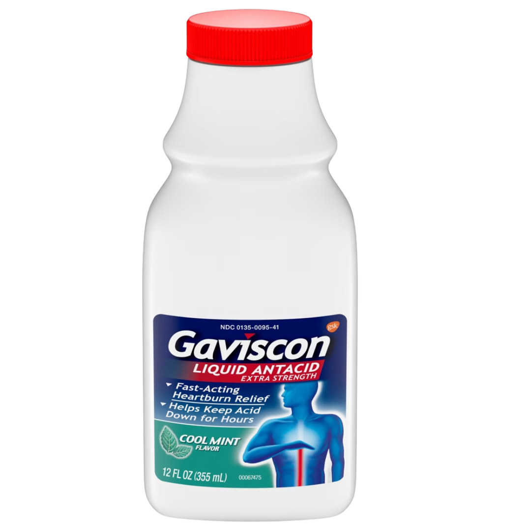 Gaviscon Extra Strength Mint Antacid Liquid (12 oz)