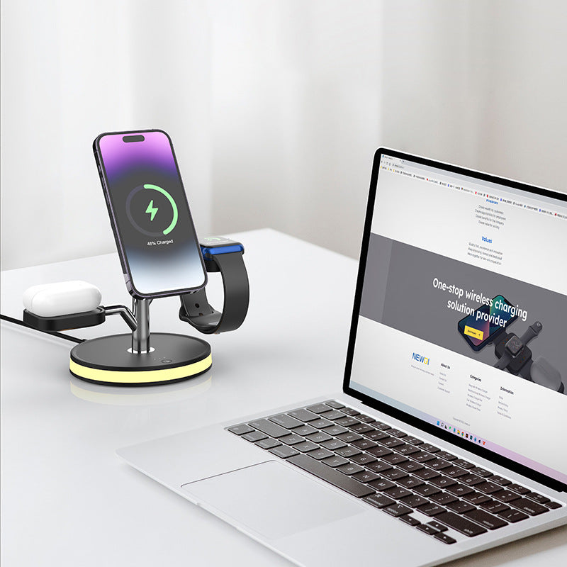 Vertical Three-in-one Wireless Charger Mobile Phone Watch