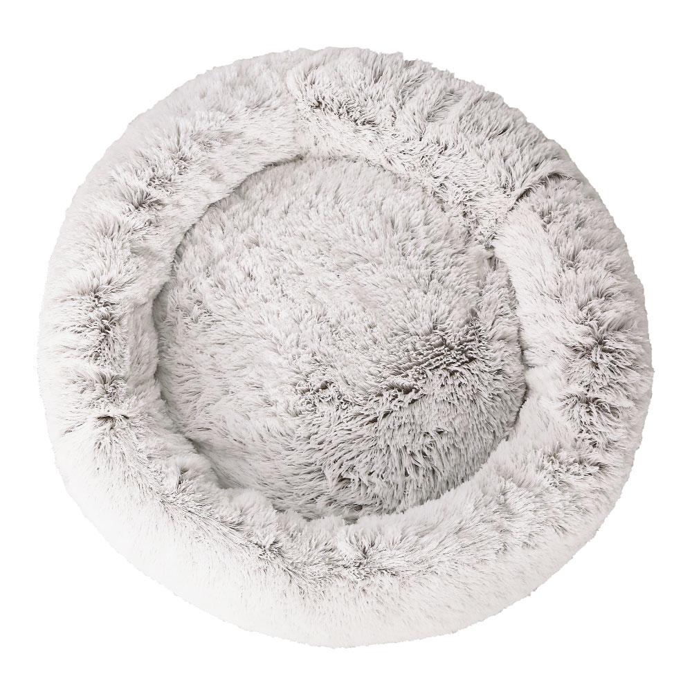 Pet Bed Dog Cat Calming Bed Extra Large 110cm White Sleeping Comfy