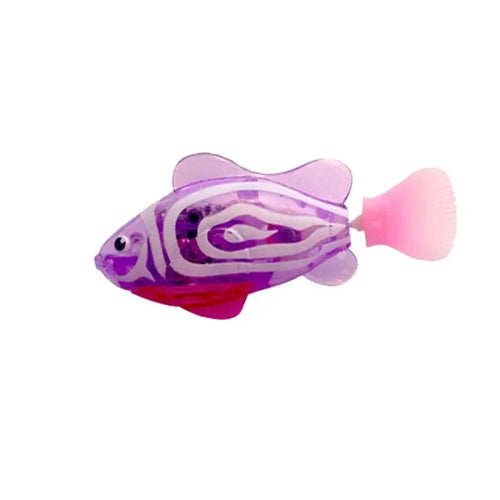 Cat Toys LED Inductive Interactive Swimming Robot Fish Toy Glowing