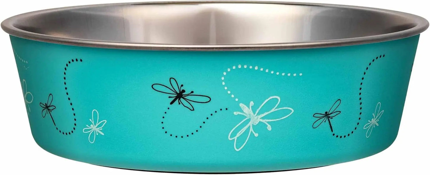 Stainless Steel Dog & Cat Bowl | Spill-Resistant Feeding Bowl (various colors)