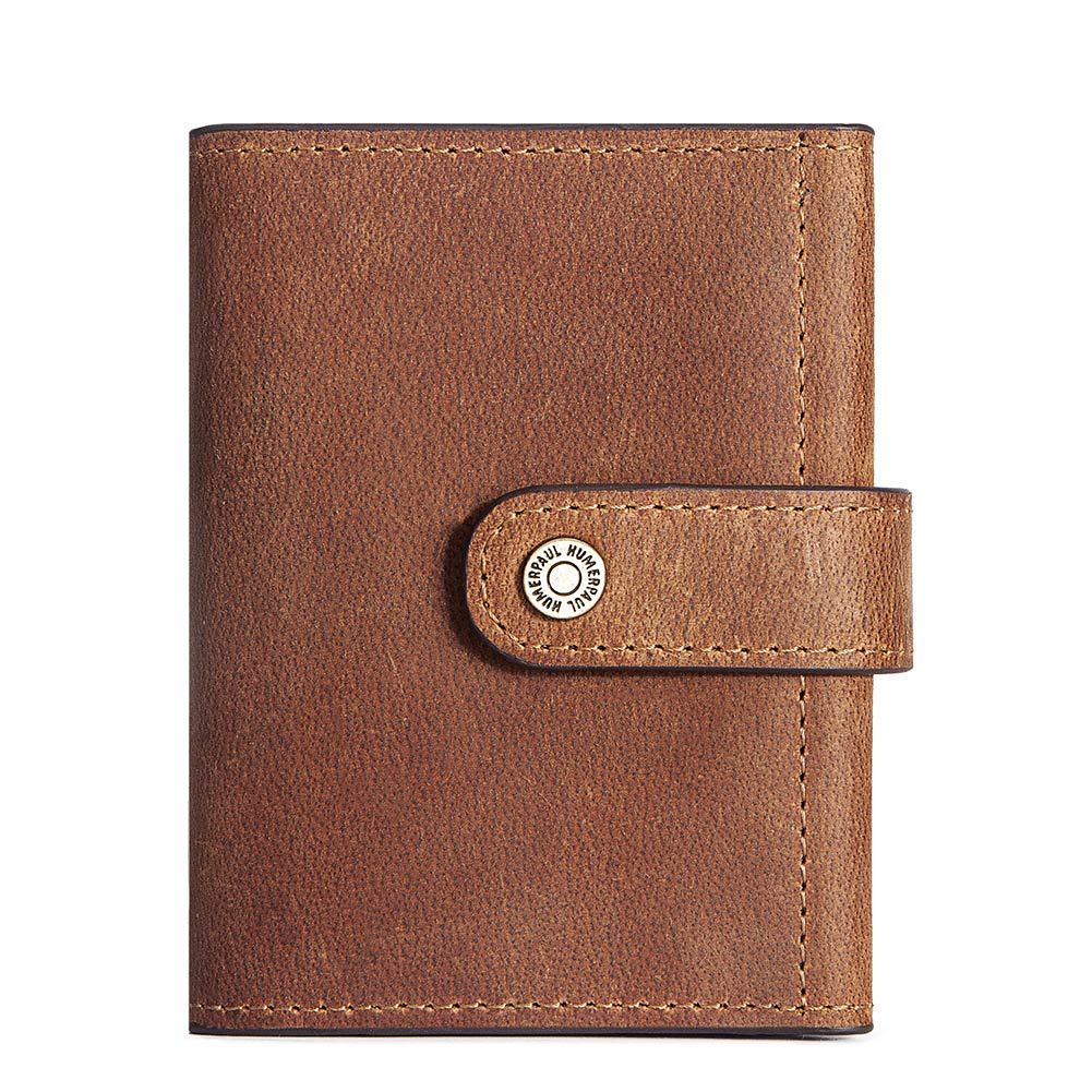 Coin Purse Metal Card Case Leather Card Sleeve ID Sleeve Leather Credit Card Holder