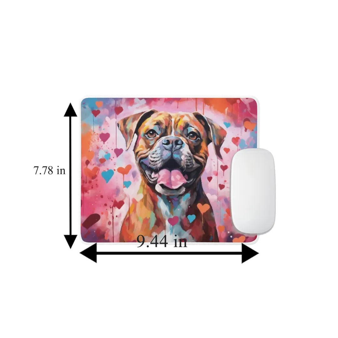 Sweetheart Dog Boxer Non-Slip Rubber Mousepad