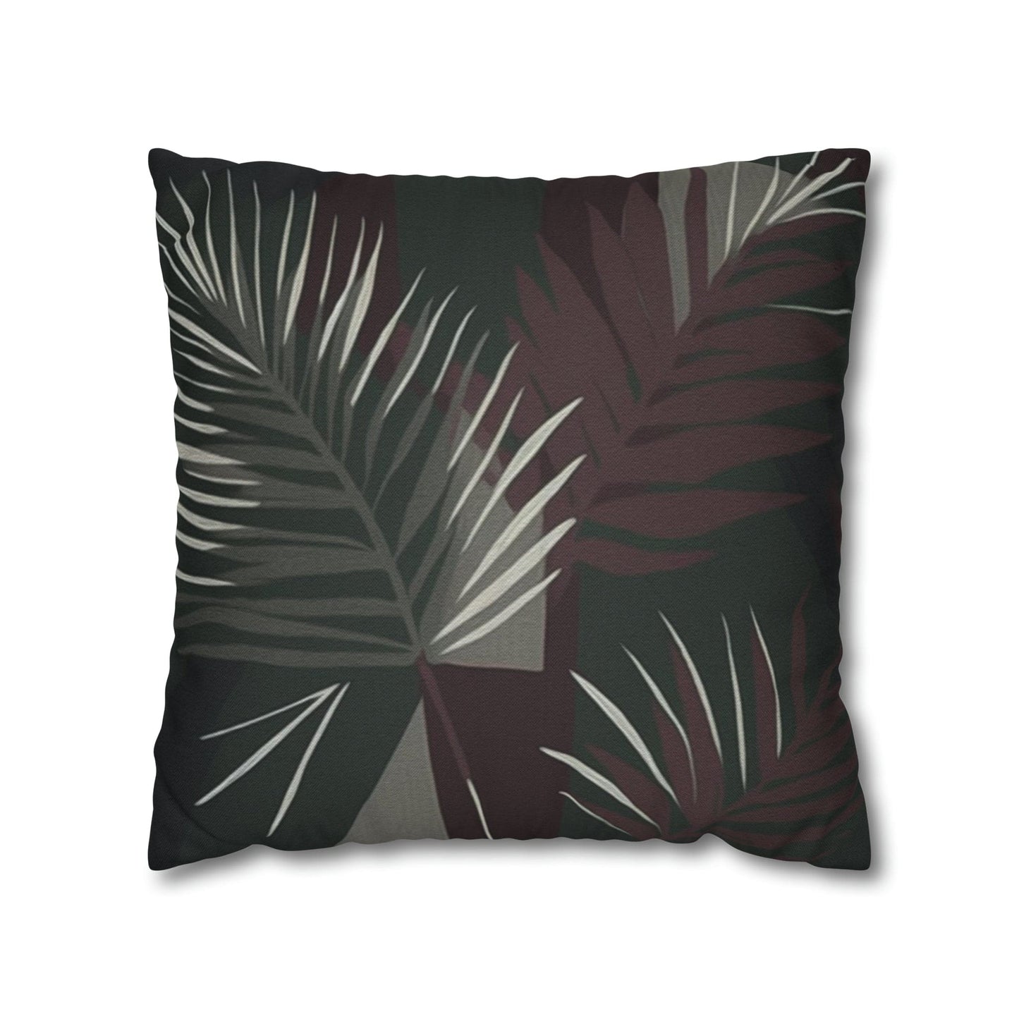 Decorative Throw Pillow Cover - Palm Tree Leaves