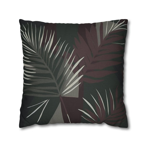 Decorative Throw Pillow Cover - Palm Tree Leaves