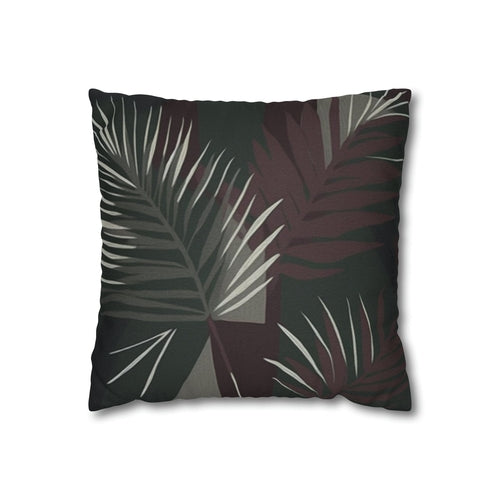 Decorative Throw Pillow Cover - Palm Tree Leaves