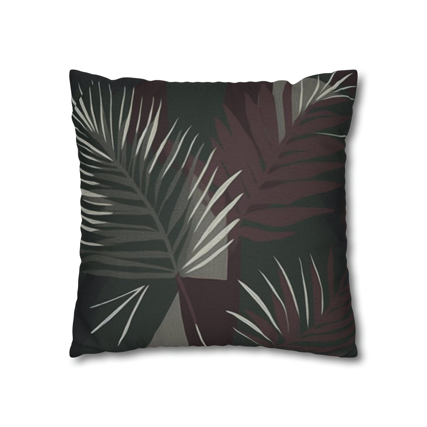 Decorative Throw Pillow Cover - Palm Tree Leaves