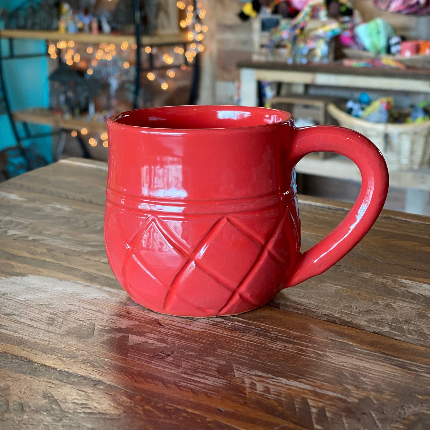 Short Ananas Mug- Sunset Red
