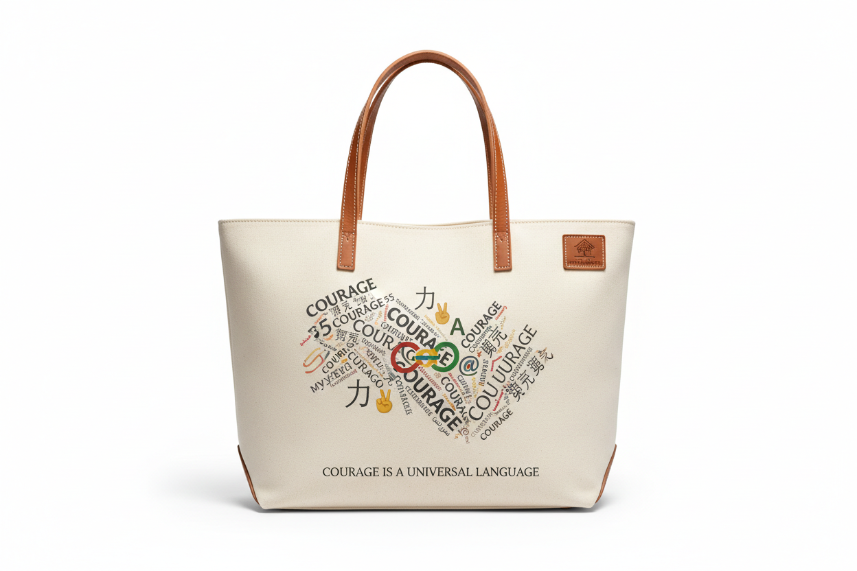 Courage is a Universal Language – Tote Bag