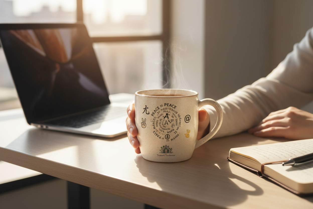 Peace is a Universal Language – Mug