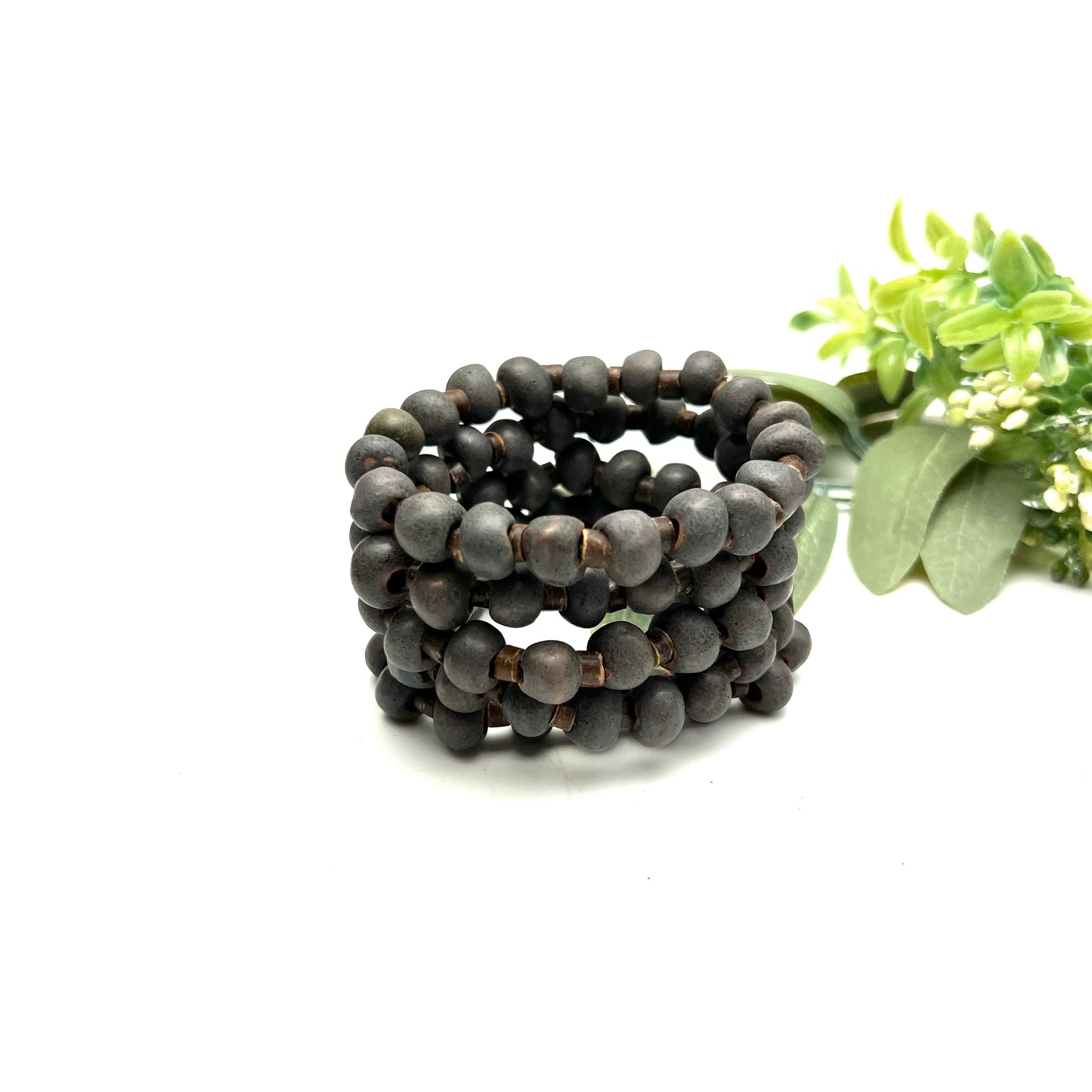 Simple Ceramic Bracelet- Matte with Coconut