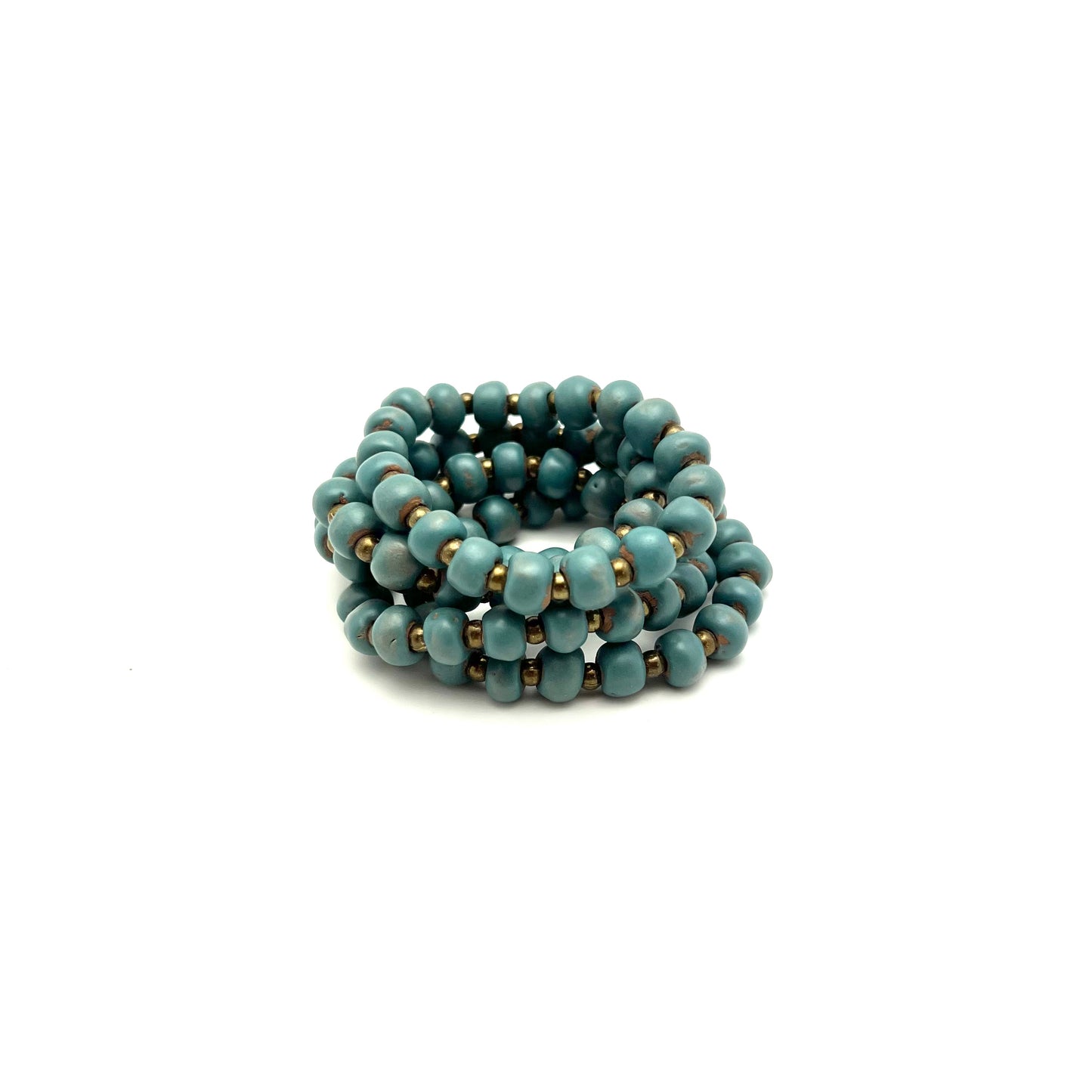 Simple Ceramic Bracelet- Satin Blue