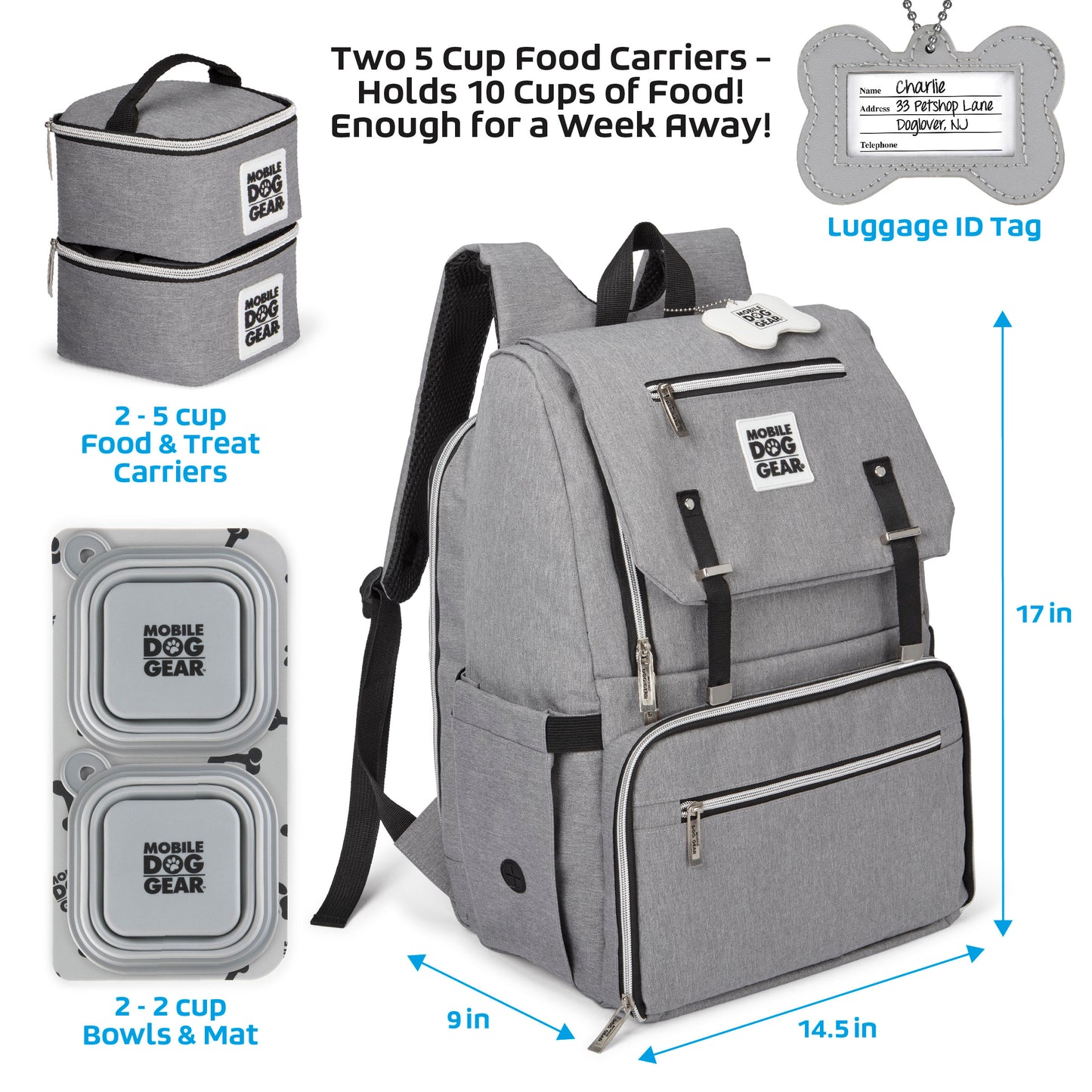 Mobile Dog Gear Ultimate Week Away Backpack - cavamart.com